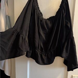Express Black Off The Shoulder Top